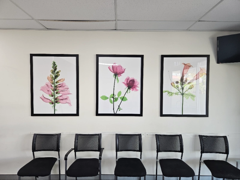 Custom framed print signs Toowoomba - reception area